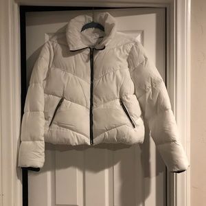 White puffer jacket